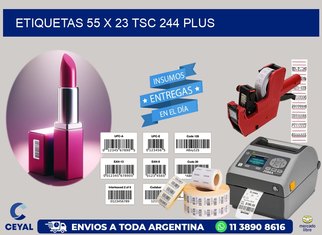 ETIQUETAS 55 x 23 TSC 244 PLUS