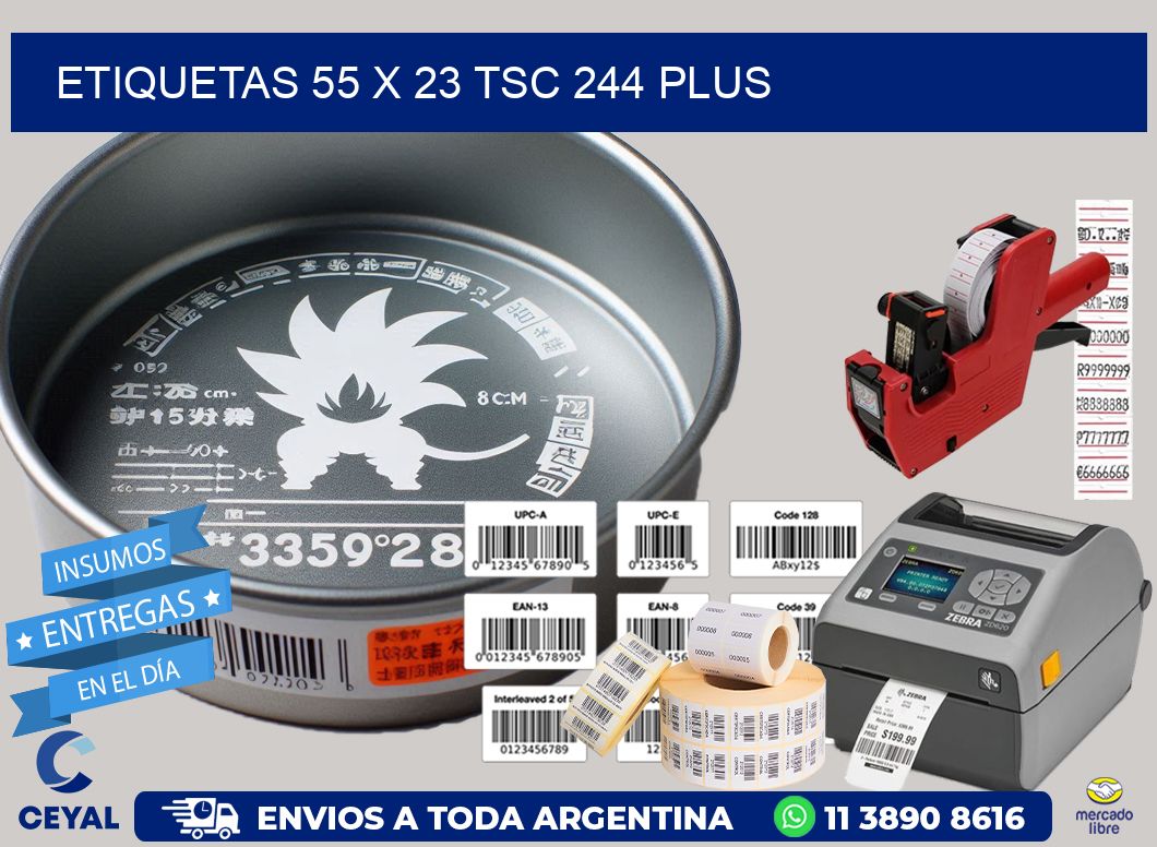 ETIQUETAS 55 x 23 TSC 244 PLUS