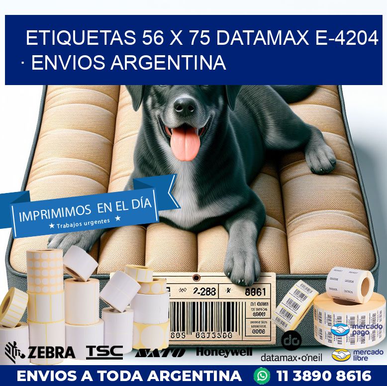 ETIQUETAS 56 x 75 DATAMAX E-4204 · ENVIOS ARGENTINA