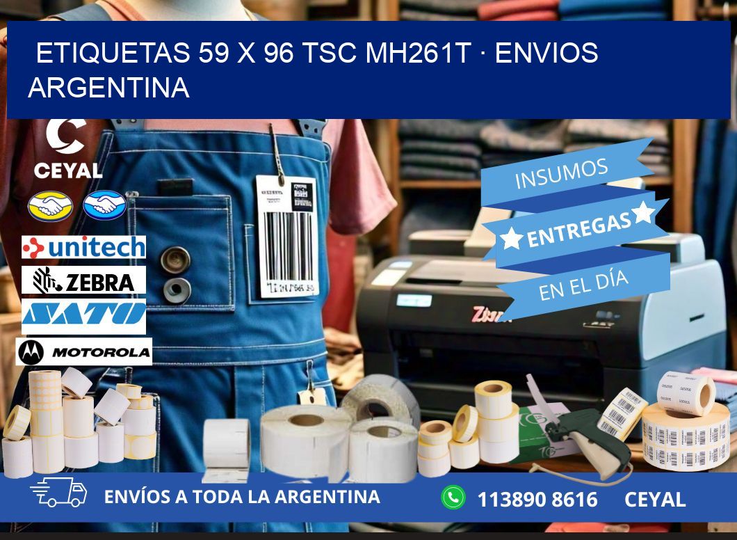 ETIQUETAS 59 x 96 TSC MH261T · ENVIOS ARGENTINA