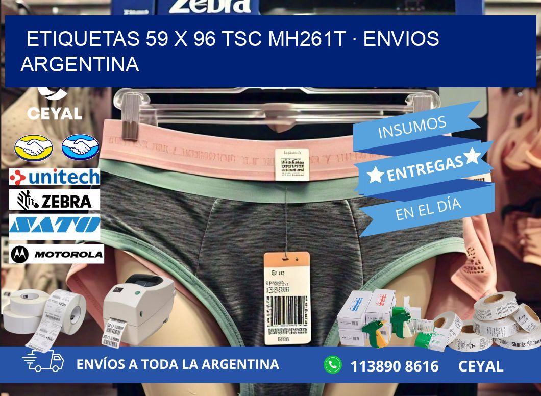ETIQUETAS 59 x 96 TSC MH261T · ENVIOS ARGENTINA