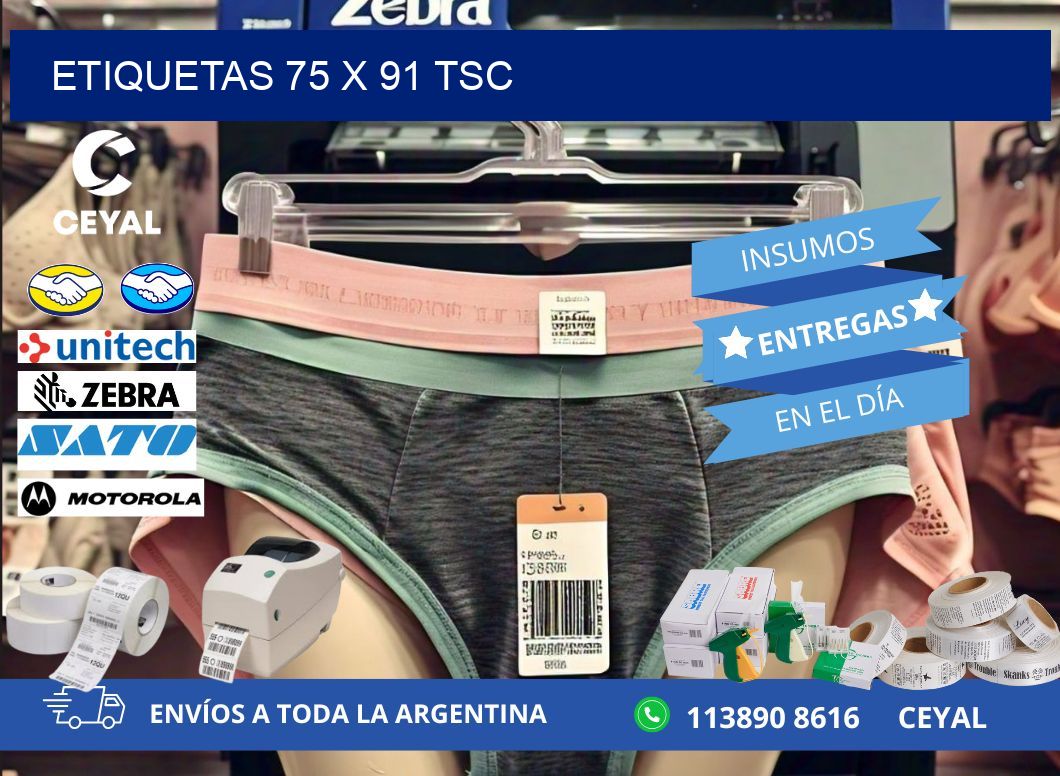 ETIQUETAS 75 x 91 TSC