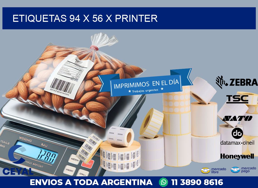 ETIQUETAS 94 x 56 X PRINTER