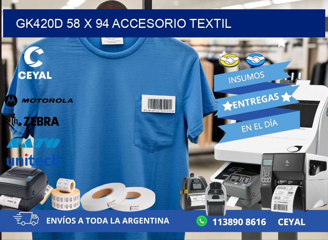 GK420D 58 x 94 ACCESORIO TEXTIL