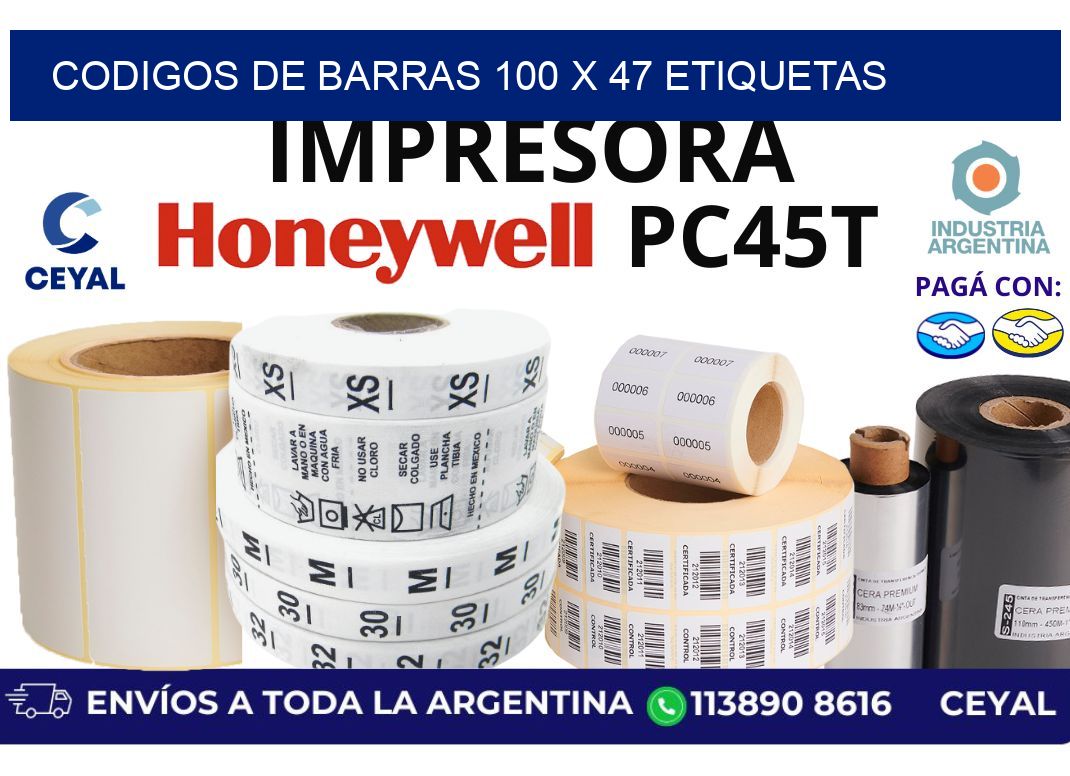 codigos de barras 100 x 47 etiquetas
