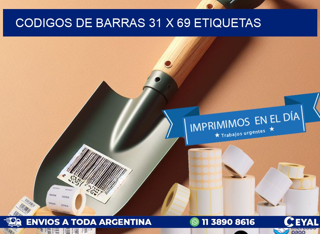 codigos de barras 31 x 69 etiquetas
