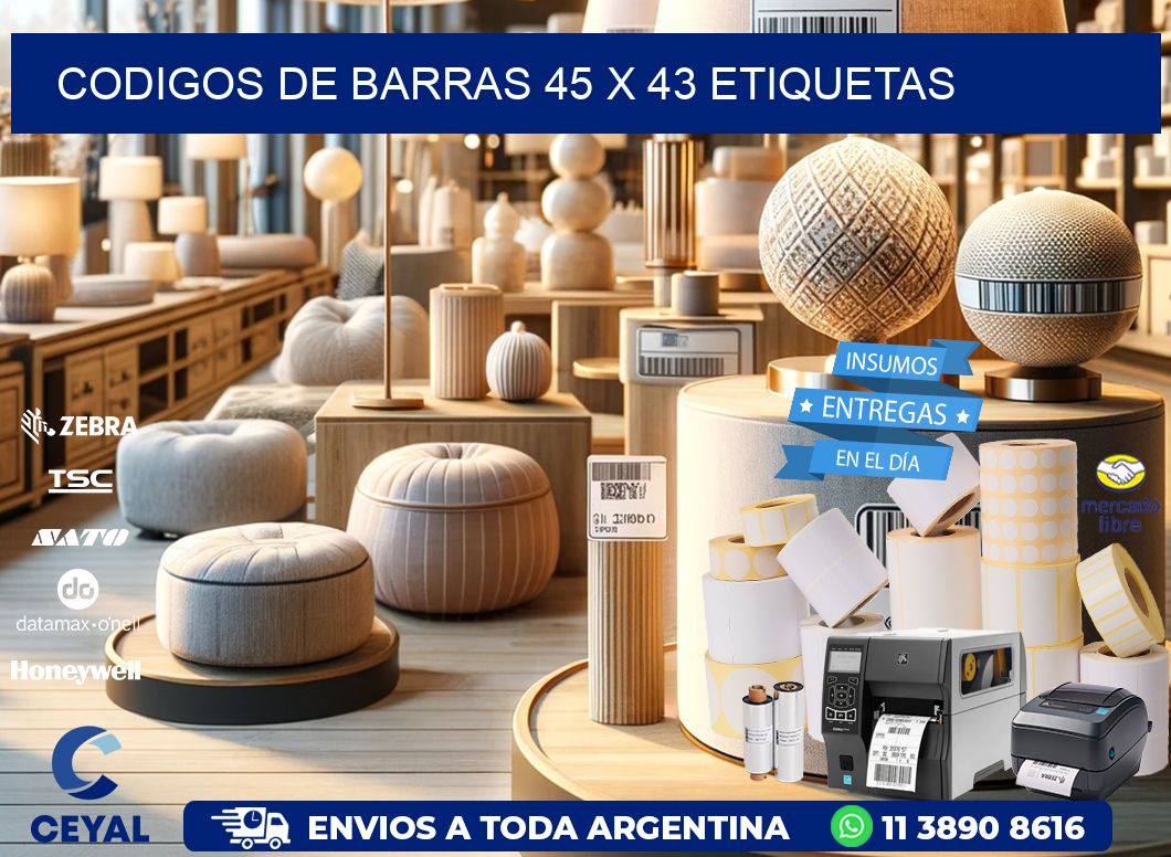 codigos de barras 45 x 43 etiquetas