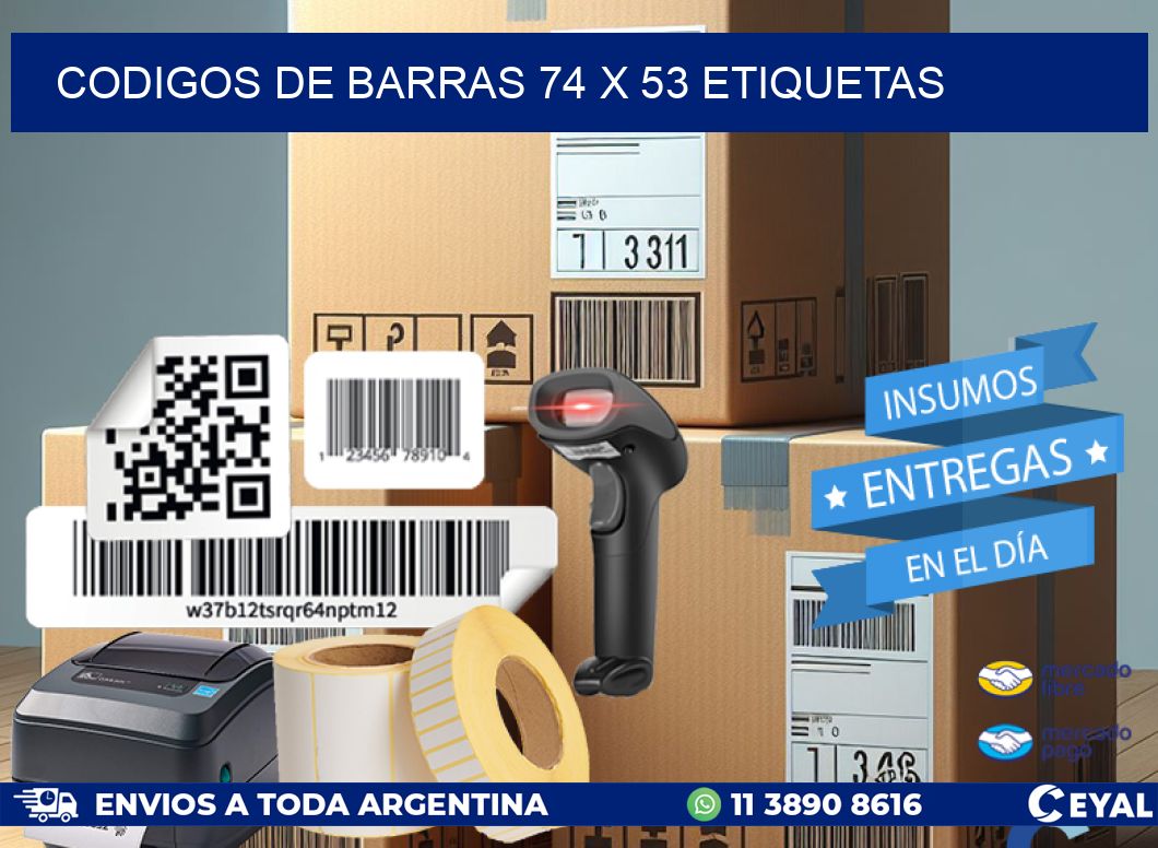 codigos de barras 74 x 53 etiquetas