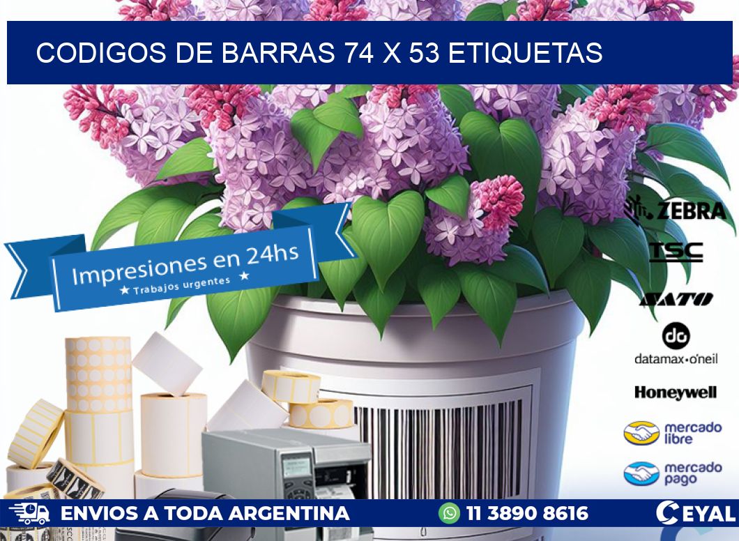 codigos de barras 74 x 53 etiquetas