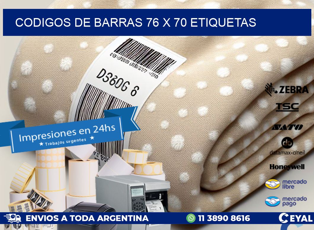 codigos de barras 76 x 70 etiquetas
