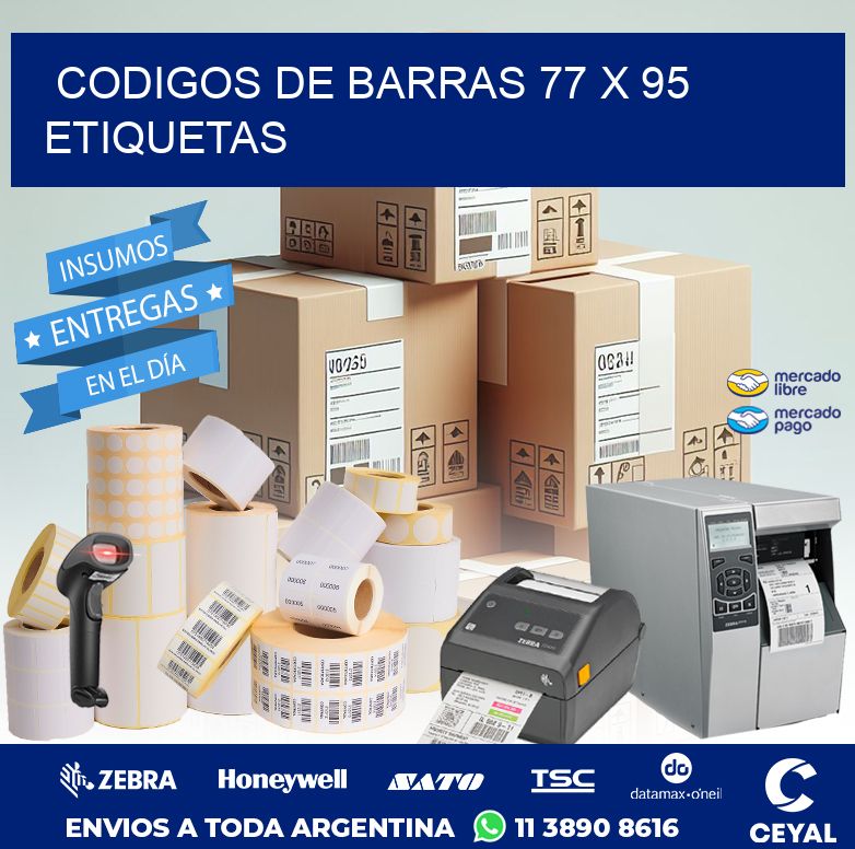 codigos de barras 77 x 95 etiquetas
