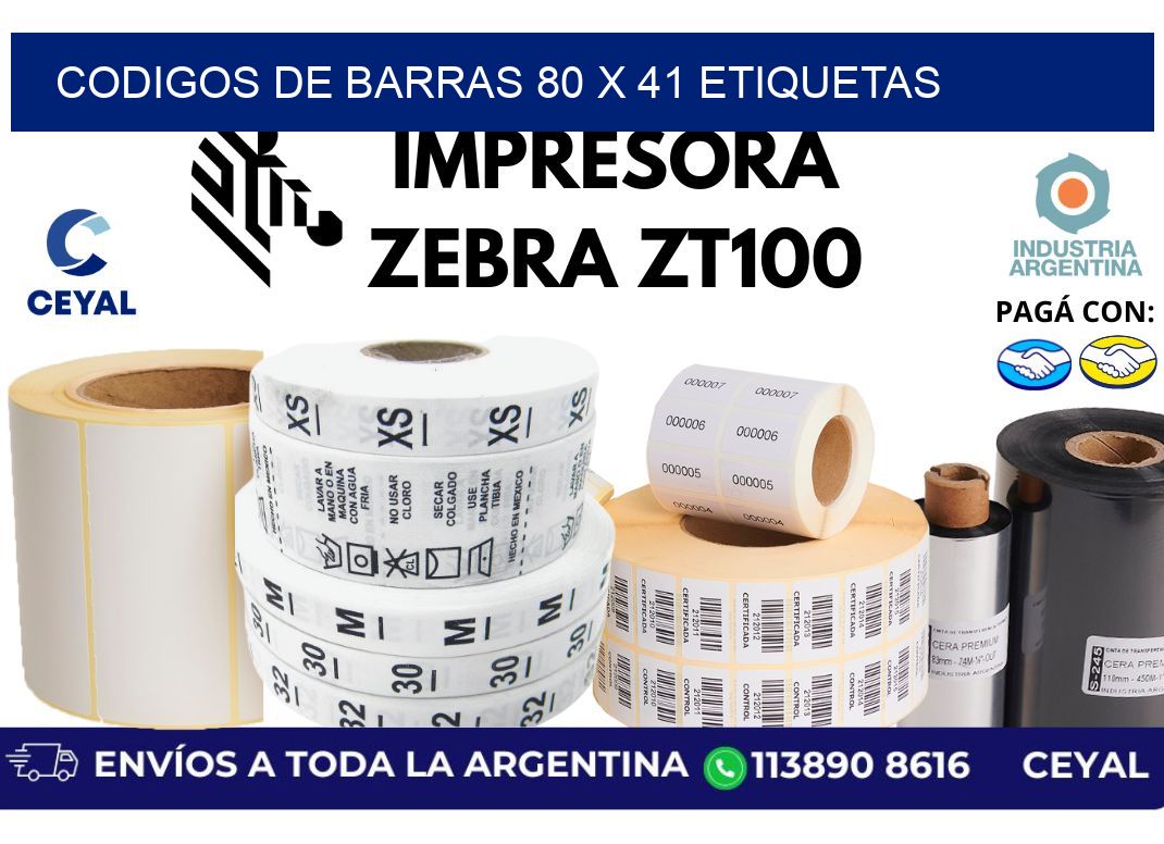 codigos de barras 80 x 41 etiquetas