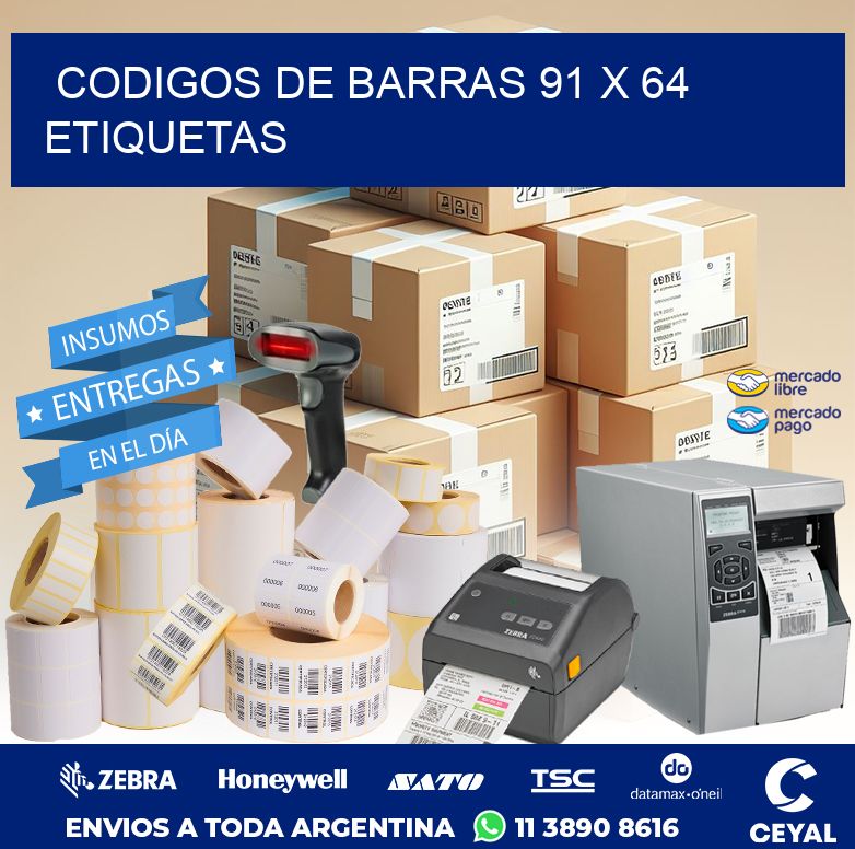 codigos de barras 91 x 64 etiquetas