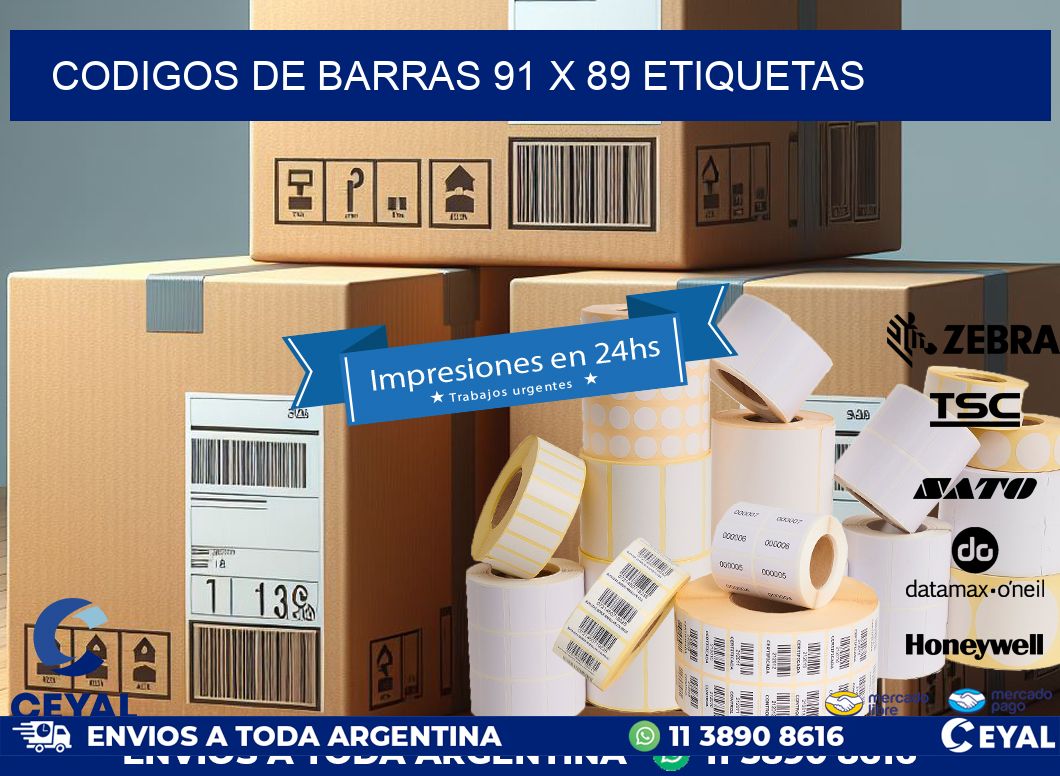 codigos de barras 91 x 89 etiquetas