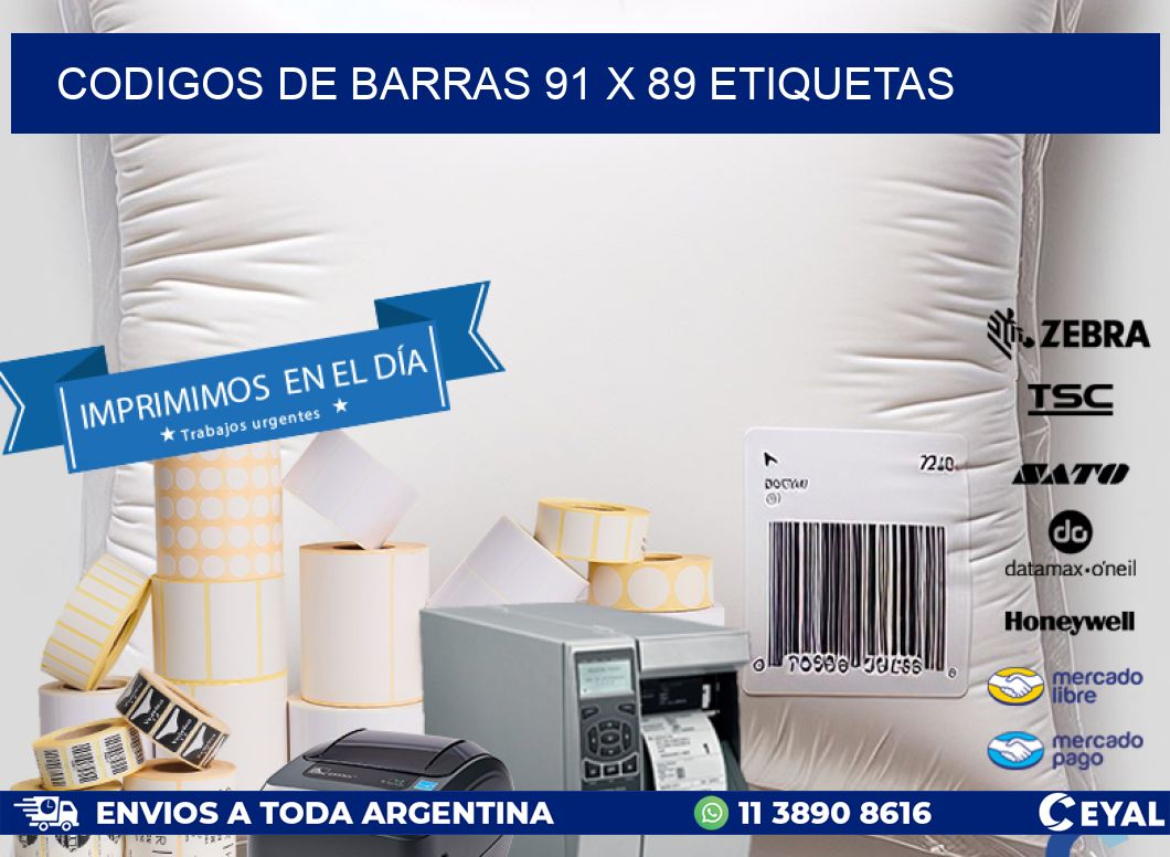codigos de barras 91 x 89 etiquetas