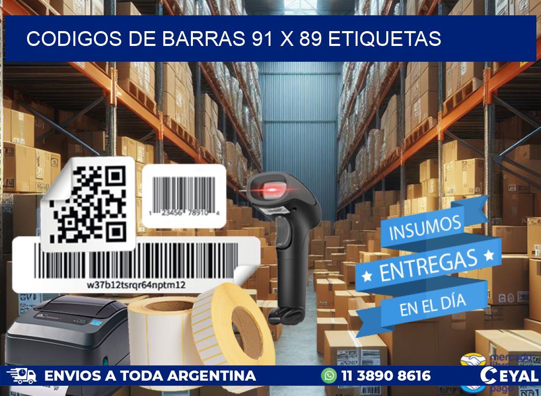 codigos de barras 91 x 89 etiquetas