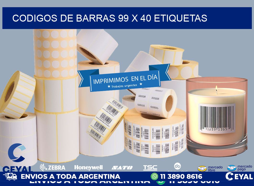 codigos de barras 99 x 40 etiquetas
