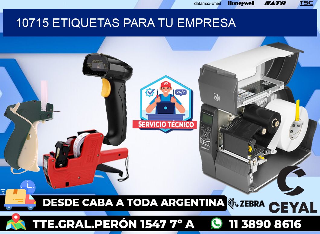 10715 etiquetas para tu empresa