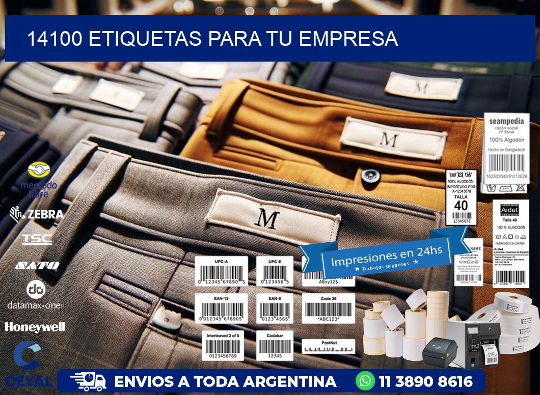 14100 etiquetas para tu empresa