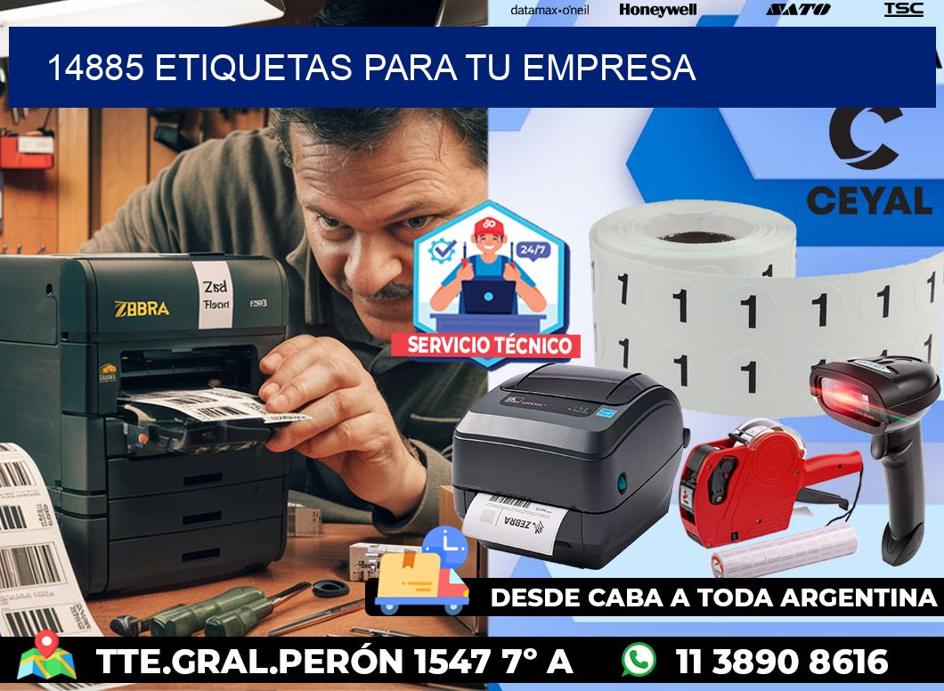 14885 etiquetas para tu empresa