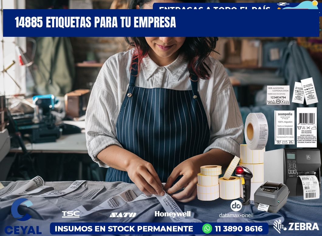 14885 etiquetas para tu empresa