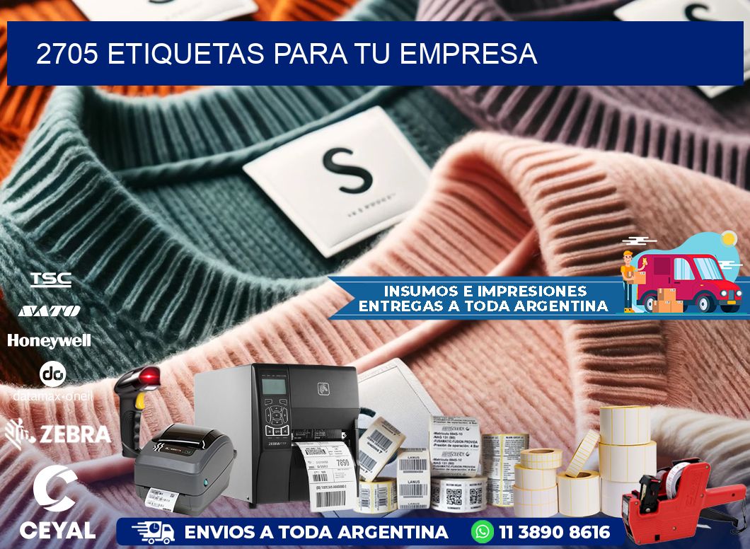 2705 etiquetas para tu empresa