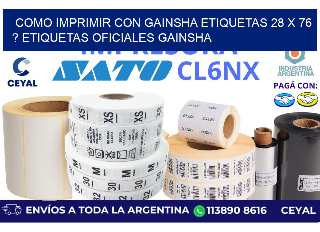como imprimir con gainsha etiquetas 28 x 76 ? etiquetas oficiales gainsha