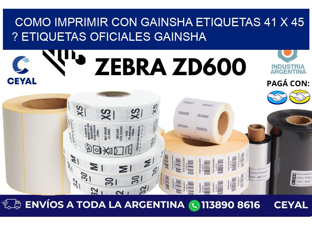 como imprimir con gainsha etiquetas 41 x 45 ? etiquetas oficiales gainsha