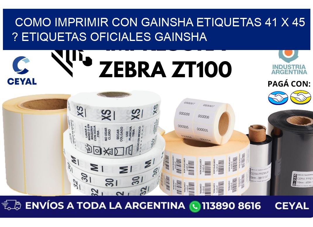 como imprimir con gainsha etiquetas 41 x 45 ? etiquetas oficiales gainsha