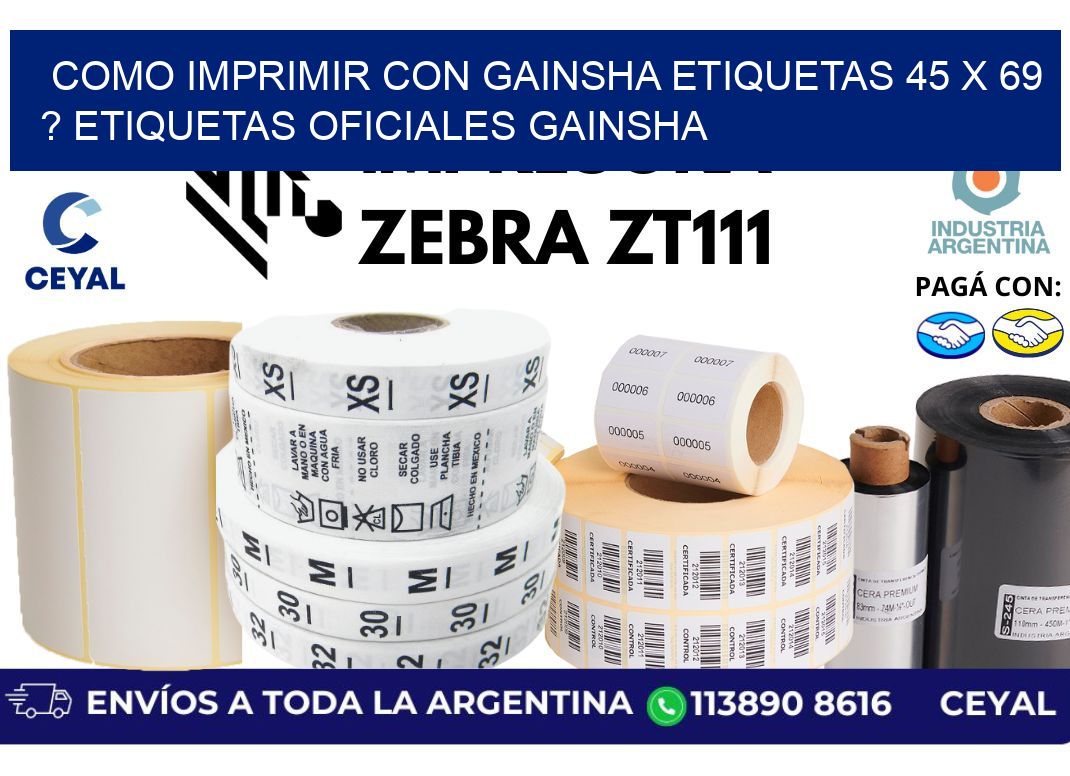 como imprimir con gainsha etiquetas 45 x 69 ? etiquetas oficiales gainsha