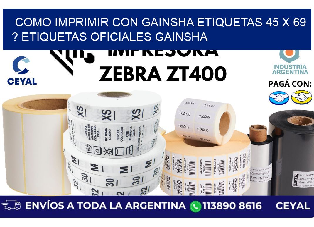 como imprimir con gainsha etiquetas 45 x 69 ? etiquetas oficiales gainsha