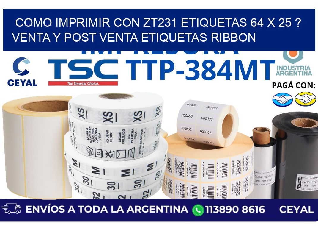 como imprimir con zt231 etiquetas 64 x 25 ? Venta y post venta etiquetas ribbon