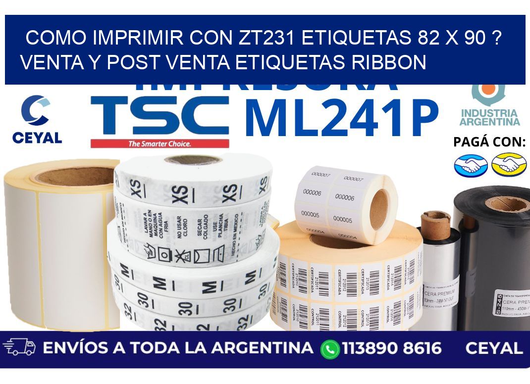 como imprimir con zt231 etiquetas 82 x 90 ? Venta y post venta etiquetas ribbon