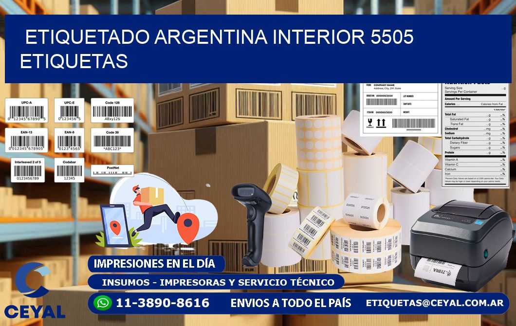 etiquetado argentina interior 5505 etiquetas