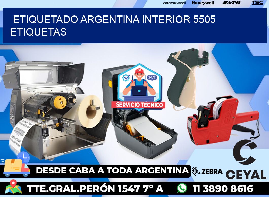 etiquetado argentina interior 5505 etiquetas