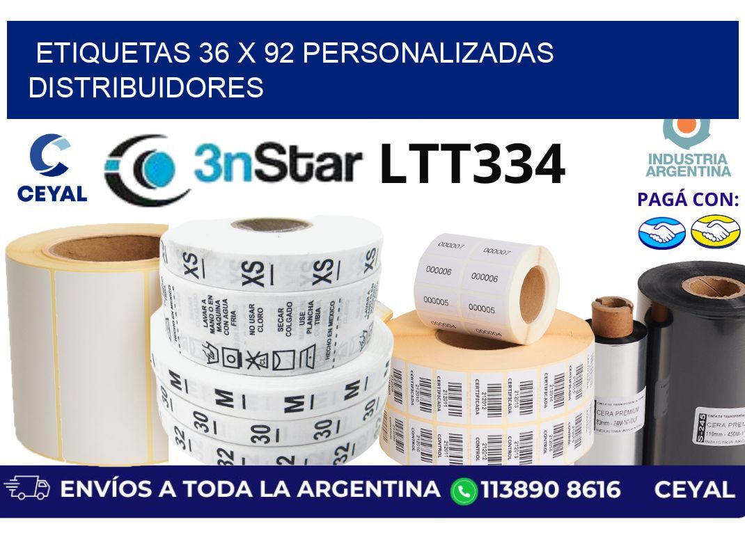 etiquetas 36 x 92 personalizadas distribuidores