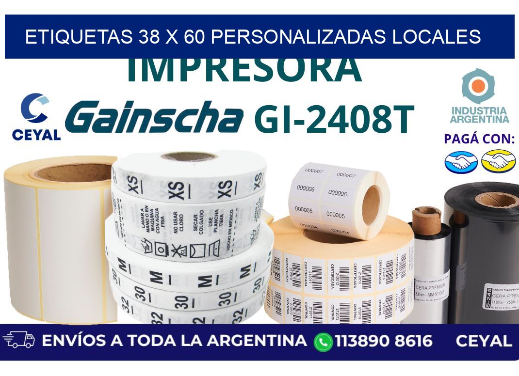 etiquetas 38 x 60 personalizadas locales