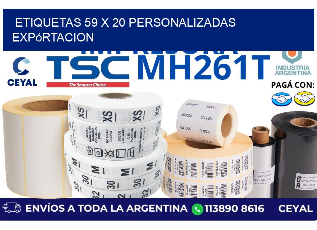etiquetas 59 x 20 personalizadas expórtacion