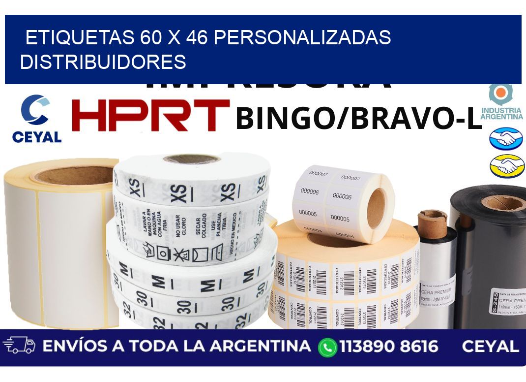etiquetas 60 x 46 personalizadas distribuidores