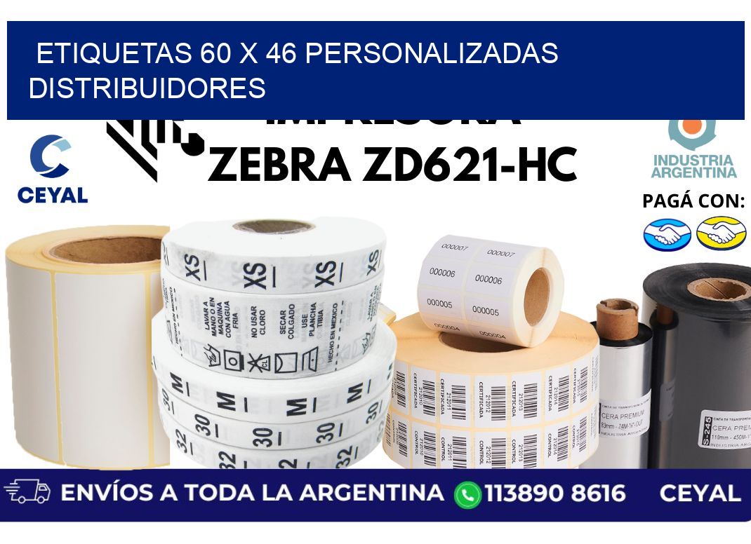 etiquetas 60 x 46 personalizadas distribuidores