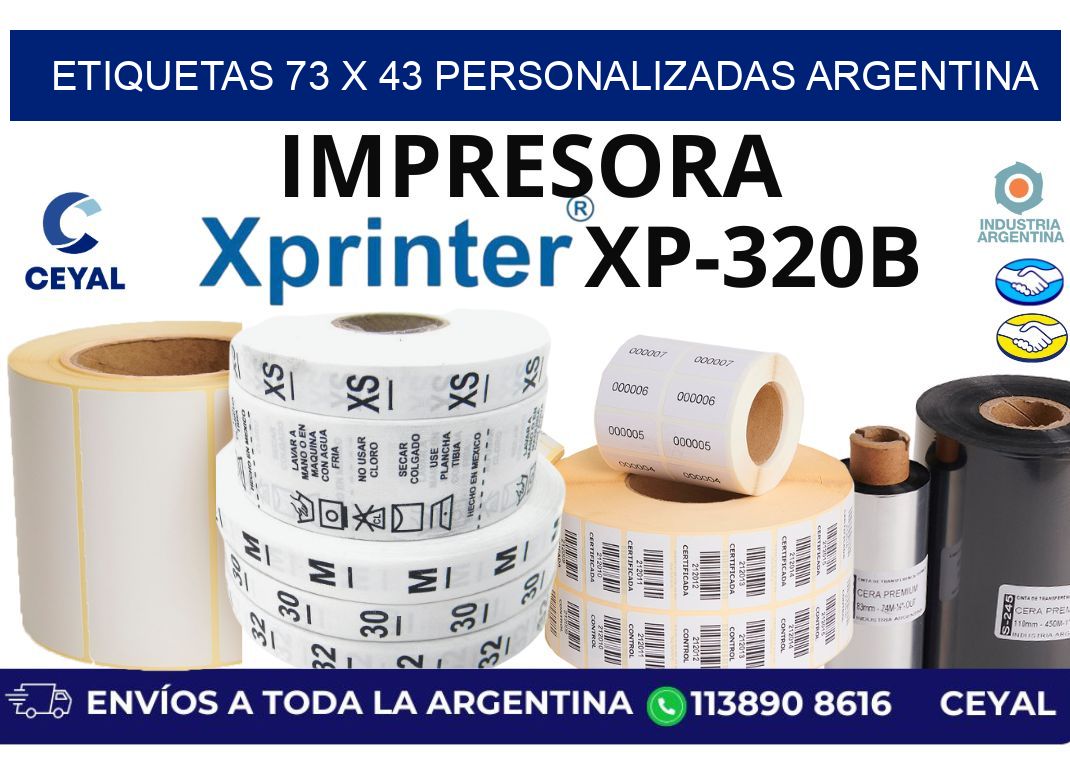 etiquetas 73 x 43 personalizadas argentina