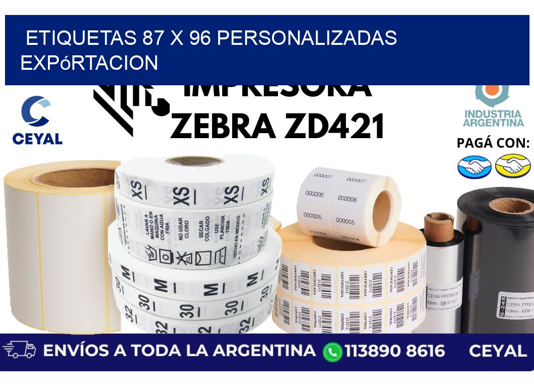 etiquetas 87 x 96 personalizadas expórtacion