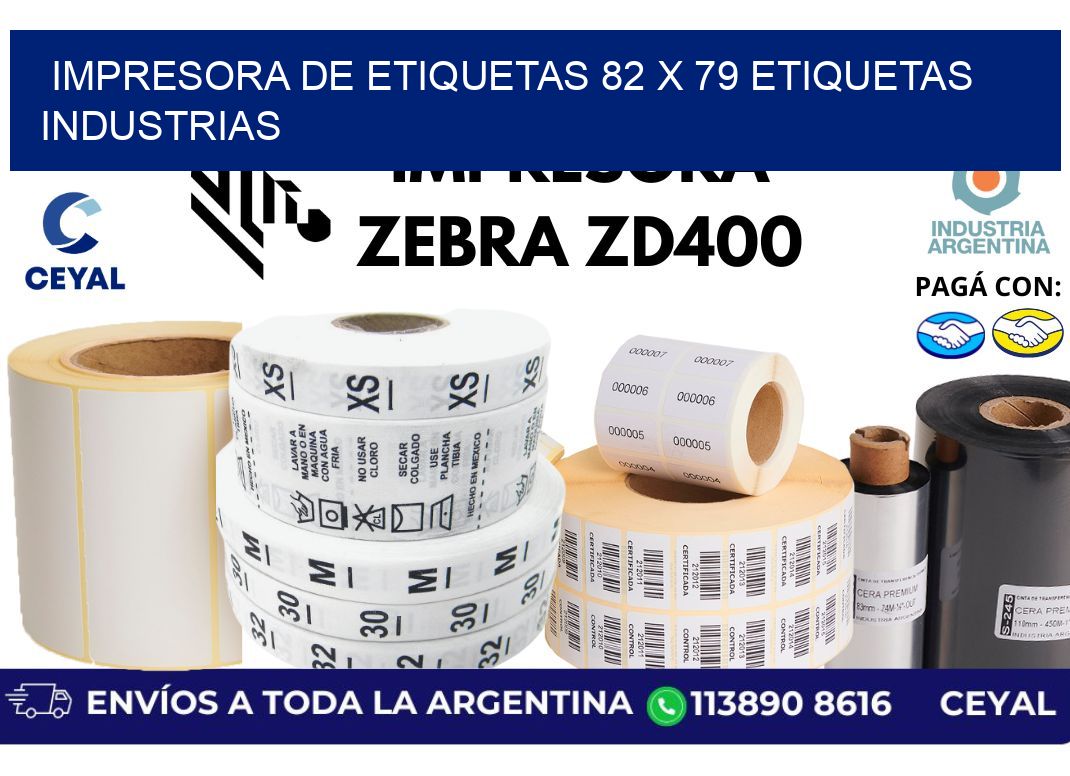 impresora de etiquetas 82 x 79 etiquetas industrias