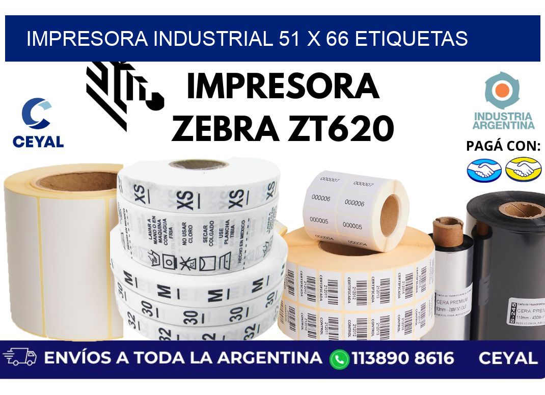 impresora industrial 51 x 66 etiquetas