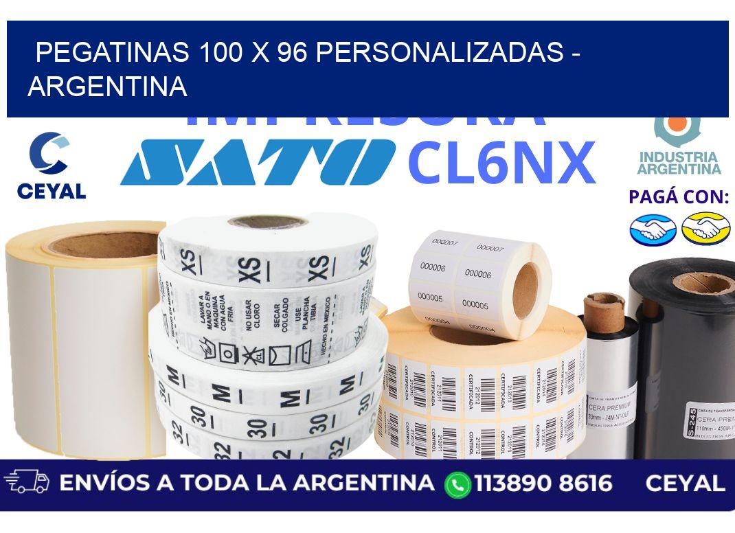 pegatinas 100 x 96 personalizadas – Argentina