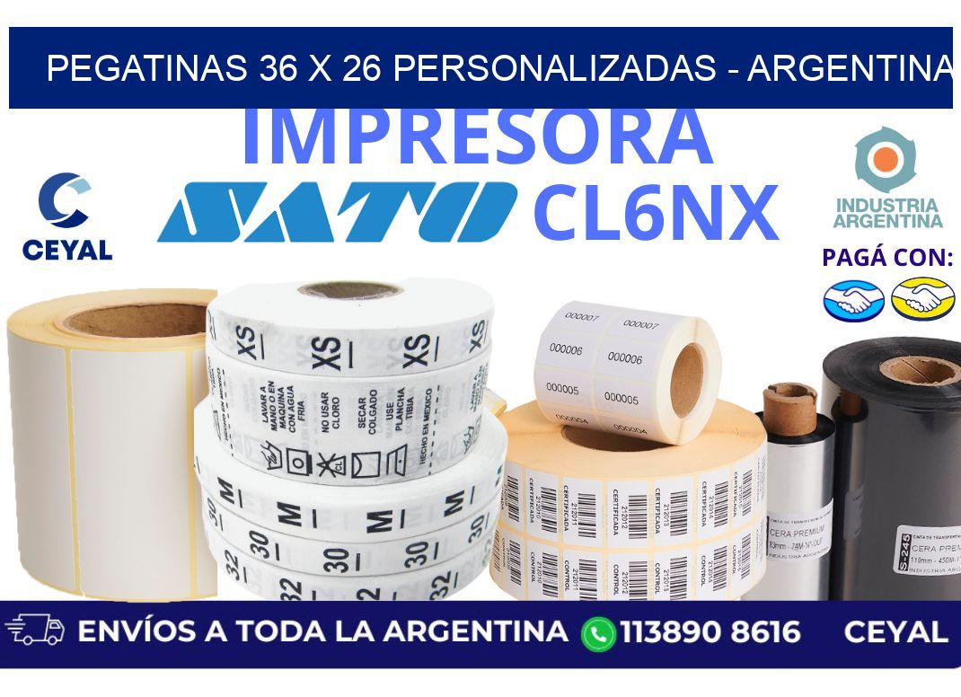 pegatinas 36 x 26 personalizadas - Argentina