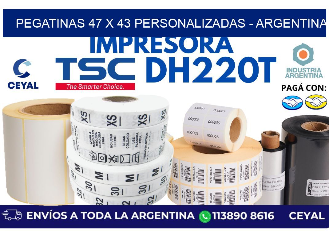pegatinas 47 x 43 personalizadas - Argentina