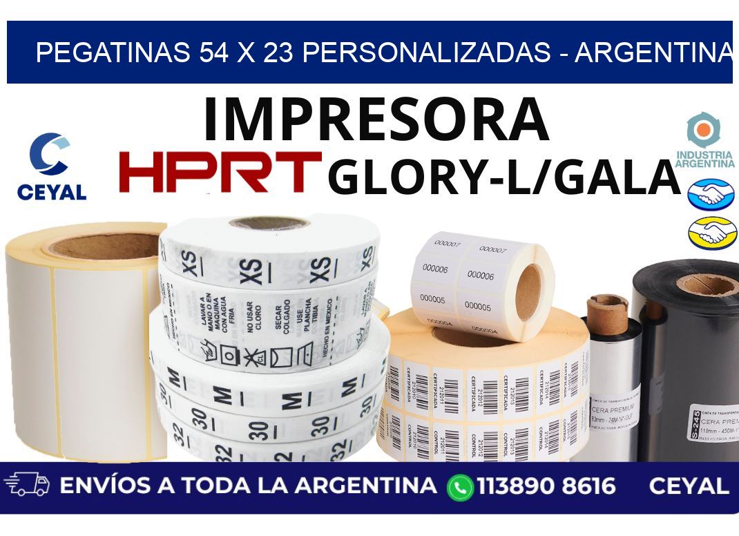 pegatinas 54 x 23 personalizadas – Argentina