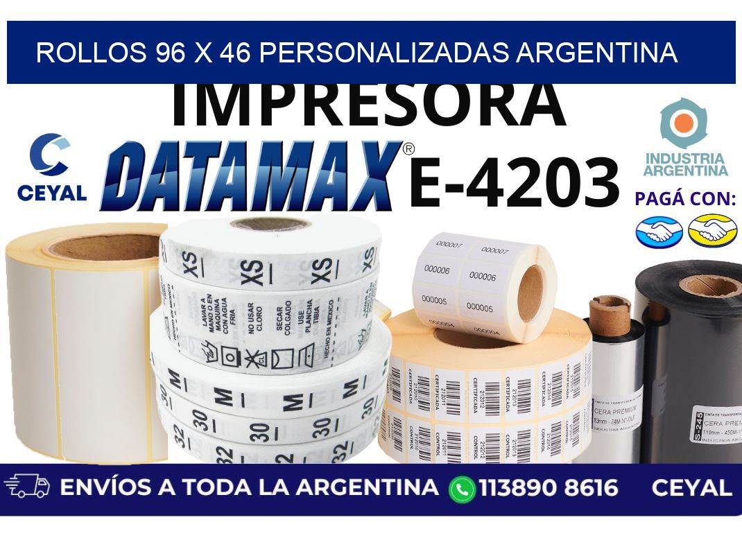rollos 96 x 46 personalizadas argentina