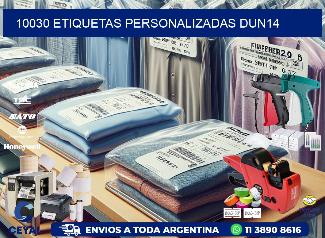 10030 Etiquetas personalizadas dun14